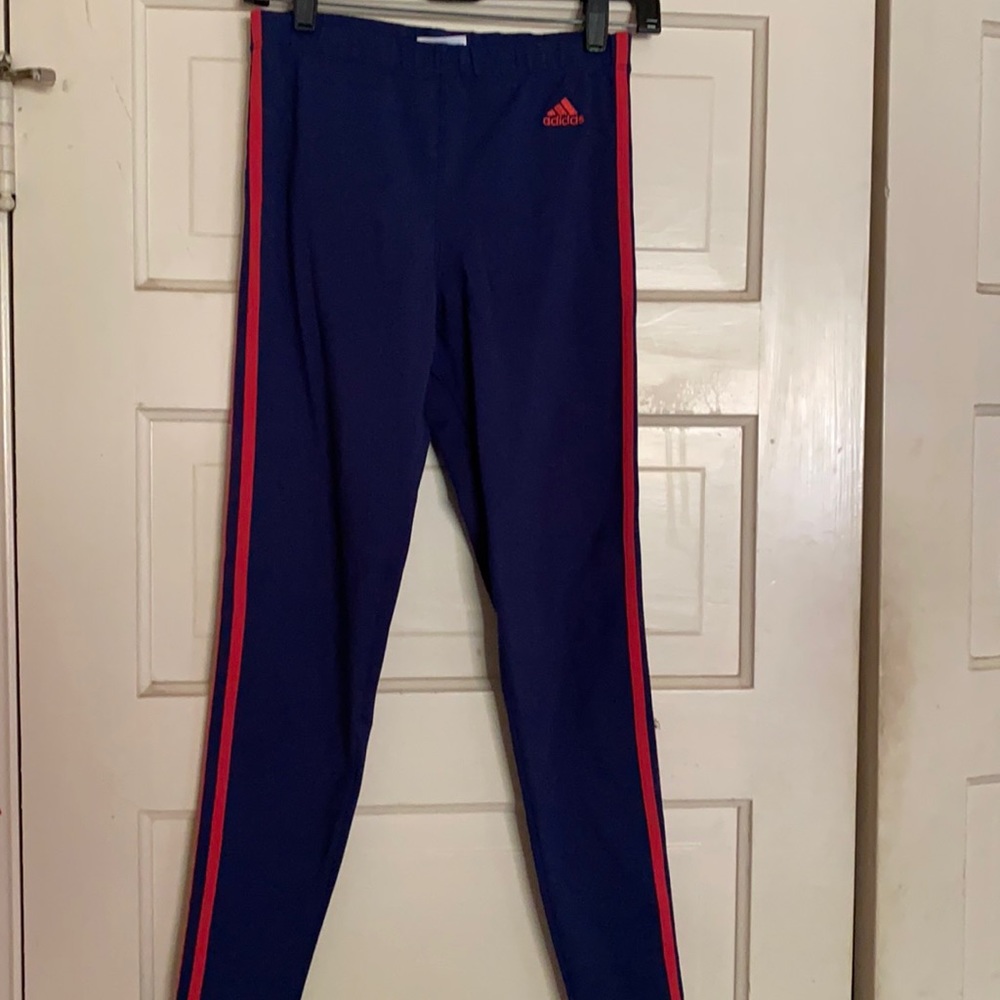 Adidas climalite leggings navy/red